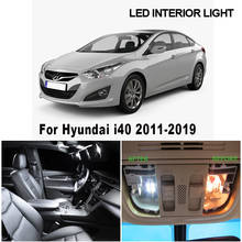 16Pcs White Canbus LED interior Map Dome Reading Light Kit For 2011-2016 2017 2018 2019 Hyundai i40 Footwell License Plate Lamp 2024 - buy cheap