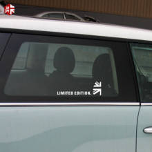 2 предмета автомобильные подушки с принтом флага Великобритании "Юнион Джек Стиль окна автомобиля Стикеры корпус креативный наклейка для MINI Cooper R50 R53 R55 R56 R57 R58 R59 R60 F55 F56 F60 F54 2024 - купить недорого