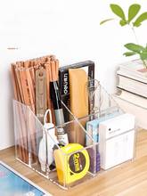 Cosmetic Desk Organizer Pencil Pen Badge Sundries Storage Box Desktop Stationery Holder Office School Home Supplies 2024 - buy cheap