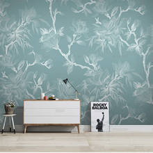 3d novo estilo chinês flor de magnólia pequeno fresco papel parede simples sala estar tv fundo mural quarto sala jantar 2024 - compre barato