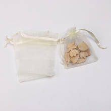 Новый стиль 2012 мешочек для ювелирных украшений и сумки шнурок прямоугольник бледно-желтого цвета упаковки посылка (для использования пространства: 7x7 см) 9 см X 7 см, 5 шт. 2024 - купить недорого