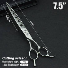 7.5 inch Pet Dogs Gromming Scissors Cutting Shears Sharp Edge Animals Cat Hair Cutting Straight Scissors Barbers Cutting Tools 2024 - buy cheap