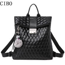 2020 Autumn & Winter New Style Korean-style Women's Large Capacity PU Leather Backpack Simple Versitile Fashion Fashion School B 2024 - buy cheap