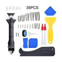 Novo 3 em 1 kit de ferramentas removedor selante silicone conjunto raspador calafetagem molde remoção ferramentas úteis para casa 2024 - compre barato