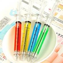 Syringes caneta esferográfica forma de injeção 4 lâmpadas presente de enfermeira-médico caneta esferográfica líquida 2024 - compre barato