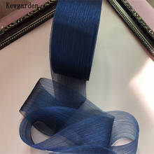 Kewgarden-accesorios para arco DIY, cinta de gasa hecha a mano, 6CM, 60mm, 50 yardas 2024 - compra barato