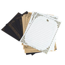 8 folhas vintage design retro escrever papelaria papel almofada nota carta conjunto 2024 - compre barato