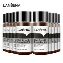 LANBENA-esencia para el crecimiento del cabello para hombres y mujeres, tratamiento para el cuidado del cabello, pérdida de cabello, aceite esencial, tratamiento líquido, cuidado del cabello, 10 Uds. 2024 - compra barato