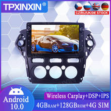 Para ford mondeo mk4 2011-2013 android 10 128g sem fio carplay carro multimídia estéreo unidade central de áudio rádio gps navigtion 2024 - compre barato