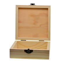 Unfinished Wooden Storage Box Case Wood Craft Box with Lock for Jewelry Small Gadgets Gift Home Storage DIY Arts Gift Box 2024 - buy cheap