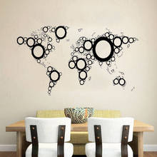 World Map Wall Vinyl Decal Sticker Art Design Murals Design Interior Home Decor  WL773 2024 - buy cheap