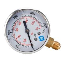 1/4 BSP BTM GLYCERINE FILLED PRESSURE VACUUM COMPOUND GAUGES 68mm DIAL VAC to 10000 PSI BTM 2024 - buy cheap