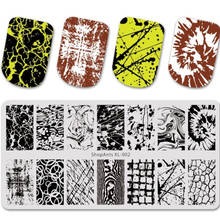 Rectangle Nail Stamping Plates Geometry Striped Line Flower Animal Stainless Steel Template Nail Art Image Texture  Plate Tool 2024 - buy cheap