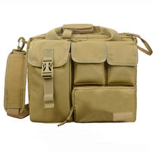 Военная Тактическая многофункциональная нейлоновая наплечная сумка, сумка-мессенджер, сумка для ноутбука, портфель для активного отдыха, походов 2024 - купить недорого