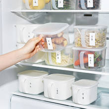 1PCS Kitchen Transparent Storage Box Sealed Jar Grains Beans Storage Organizer Food Containers Refrigerator Storage Boxes 2024 - buy cheap