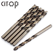 Citop 10pcs/set 3-12mm HSS M35 Cobalt Twist Drill Bit Set For Copper Titanium Steel Iron Power Tools Drill Parts Accessories 2024 - buy cheap