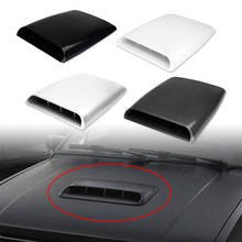 Universal Car SUV Decorative Air Flow Intake Scoop Bonnet ABS Air Vent Cover Hood Black/White/Silver/Carbon Fiber 2024 - buy cheap