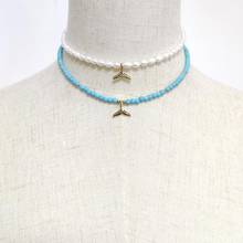 Модное ожерелье-чокер с пресноводным жемчугом и хвостом русалки, женское ожерелье в стиле барокко, жемчужное ожерелье из бисера, свадебные ювелирные изделия, подарки 2024 - купить недорого
