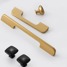 1pc Gold Cabinet Handles Aluminium Alloy Kitchen Handle Cupboard Door Pulls Drawer Knobs Bedroom Door Furniture Handle Hardware 2024 - buy cheap