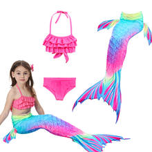 2019 New Girls Swimsuit 3pcs/set  Mermaid Tails Children's Swimwear Swimsuit Beach Swimming Costume Clothes For Swim CZ997 2024 - buy cheap