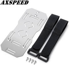 AXSPEED Stainless Steel Additional Battery Tray Plate with Tie 65x150mm for 1:10 RC Crawler Traxxas TRX6 Upgrade Parts 2024 - buy cheap