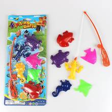 Huilong детские игрушки для рыбалки подарки магнитные маленькие рыболовные карты наборы для рыбалки игрушки для ванной детские игрушки Рождественский подарок 2024 - купить недорого