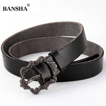 2020 fashion belts for women cowskin genuine leather waist belt  pin buckle luxury brand  dresses women girls ladies accessories 2024 - buy cheap