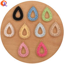 Cordial Design 30Pcs 28*42MM Jewelry Accessories/Hand Made/DIY Pendant/Jewelry Making/Drop Shape/Wire Charms/Earring Findings 2024 - buy cheap