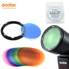 Godox-Placa de difusor de montaje magnético AK-R16, juego de Gel con efecto de Color V-11T V11T para luz Flash Godox V1 Speedlite, disponible 2024 - compra barato