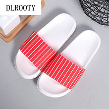 Women Slippers Sandals Flip Flops New Summer Stripe Fashion Breathable Non-slip Shoes Female Home Bathroom Slides Solid Casual 2024 - buy cheap