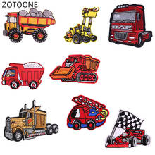 ZOTOONE-Parches de dibujos animados Para el coche, Parches Bordados Para La Ropa, a rayas, DIY, insignias bordadas 2024 - compra barato