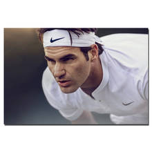 Roger Federer с теннисисткой постер печать на холсте Картины Wall Art для домашнего декора 2024 - купить недорого