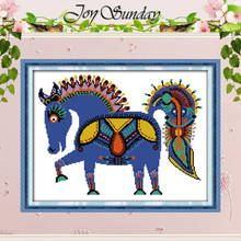 Набор для вышивки крестиком Happy Horse, ручная работа, 11CT, 14CT, вышивка крестиком, животные, вышивка для рукоделия 2024 - купить недорого