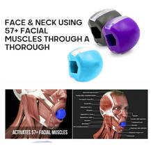 Pelota de silicona para ejercicio Facial, tonificador Facial antiarrugas, ejercitador de mandíbula, tren muscular para el cuello 2024 - compra barato