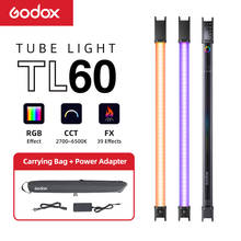 Godox-tubo de luz colorida colorida tl60 pavo, bastão de luz portátil com controle remoto por app para fotografias, vídeos, filmes, vlog 2024 - compre barato