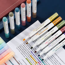 Флуоресцентная ручка Morandi 6 шт./компл., милая необычная маркерная ручка для студентов, Цветной маркер, фоторучка 2024 - купить недорого