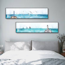 Simple Blue Sea and Seagull Landscape Art Posters and Prints Canvas Paintings Wall Art Pictures for Living Room Decor (No Frame) 2024 - buy cheap
