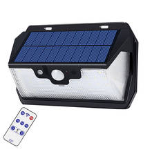 55 Led-Solar-Garden-Wall-Light Outdoor Yard-Street-Lamp Remote-Control USB Rechargeable 3 side Lighting&Y 2024 - buy cheap