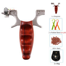Рогатка из сандалового дерева с металлическим замком, Рогатка Феникса из нержавеющей стали, рожок носорога, Рогатка из розового дерева для развлечений на открытом воздухе 2024 - купить недорого