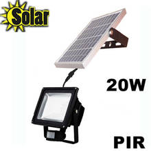 Soloar-reflector LED PIR, lámpara alimentada por energía Solar con Sensor de detección de movimiento, lámpara de pared, iluminación de paisaje al aire libre, 20W 2024 - compra barato