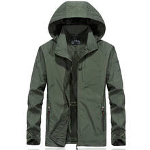 Plus Size 6XL Men's Waterproof Military Jacket Spring Autumn Men Casual Windbreaker Jackets Mens Breathable Hooded Outdoor Coats 2024 - buy cheap