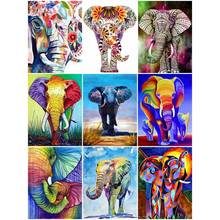 EverShine-pintura diamante 5D de elefante, bordado con diamantes de imitación cuadrados o redondos, imagen de animales, decoración del hogar 2024 - compra barato