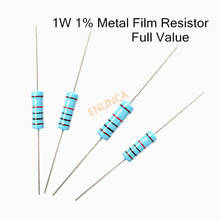 Resistencia de película de Metal, 1W, 1% 1R ~ 1M 2R 10R 22R 47R 100R 330R 1K 4,7 K 10K 22K 47K 100K 330K 470K 1 2 10 22 47 100, 20 Uds. 330 ohm 2024 - compra barato