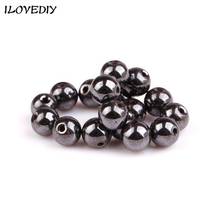 Wholesale Black Round  Shape Stone Black nomagnetic Hematite Beads 10mm 6mm 8mm 4mm For Jewelry DIY Bracelet Making 2024 - buy cheap