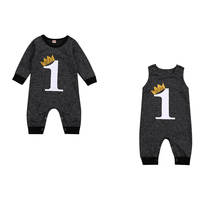 Citgeett Spring Summer Newborn Infant Baby Girls Boys Birthday Jumpsuits Long Sleeve / Sleeveless Playsuits Romper Outfits 2024 - buy cheap