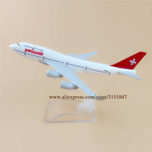 16cm Swiss Air Swissair B747 Boeing 747-400 Airways Airlines Metal Alloy Airplane Model Plane Diecast Aircraft 2024 - buy cheap