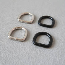 100pcs/Lot Wholesale 10mm 12mm Metal D Ring Buckle Belt Loop For Bag Strap Backpack Handbag Cat Small Dog Collar Clasp Hardware 2024 - buy cheap