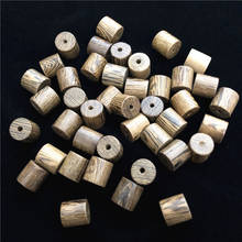 Popular 6-12mm solta contas de madeira budista natural wenge oração mala cilindro barril espaçador contas para diy jóias fazendo 2024 - compre barato