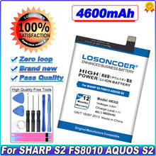 LOSONCOER 4300mAh HE332 Replacement Li-ion Batteries For SHARP S2 FS8010 AQUOS S2 High Capacity Smart Phone Battery~In Stock 2024 - buy cheap