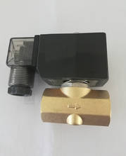 PU-10 Wiring type 0~1bar 2/2 way direct acting NC brass G1/2" bsp water, oil, air solenoid valve FKM Seal orifice 10mm 2024 - buy cheap